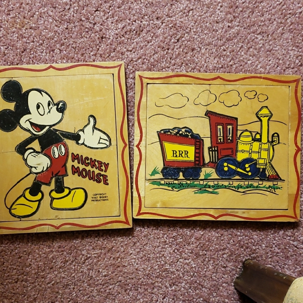 Disney Mickey Mouse and Train Wall Decor - Yellow